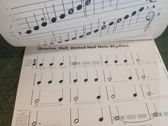 Vintage 1987 Rhythm Pitch Notation Carts Large Classroom Size Music Works OOAK