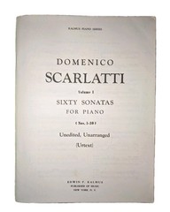 Vintage Domenico Scarlatti 60 Sonatas 1-30 Piano Unedited Vol I Kalmus Urtext