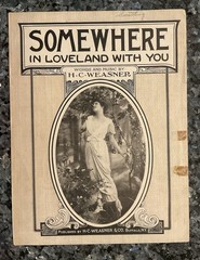 Antique Sheet Music “Somehwere In Love With You” By Weasner 1929 published NY