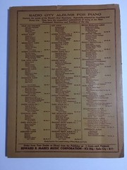 Sheet Music Edward Marks Radio City Collection Moderne Piano Volume 2 Two