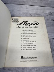 VTG Poison Open Up and Say Ahh 1988 Hal Leonard Guitar Tab Sheet Music Songbook