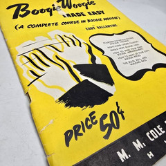 Boogie Woogie Made Easy Piano Course Songbook Eddy Ballantine Music 1941 Vtg