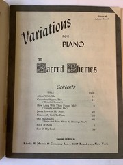 Variations For Piano on Sacred Themes