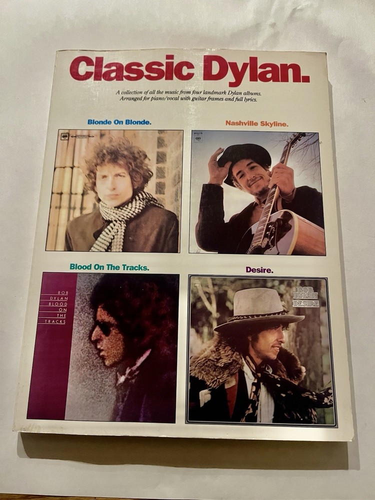 Classic Dylan by Bob Dylan (1992, Trade Paperback) Chord And Lyric Songbook