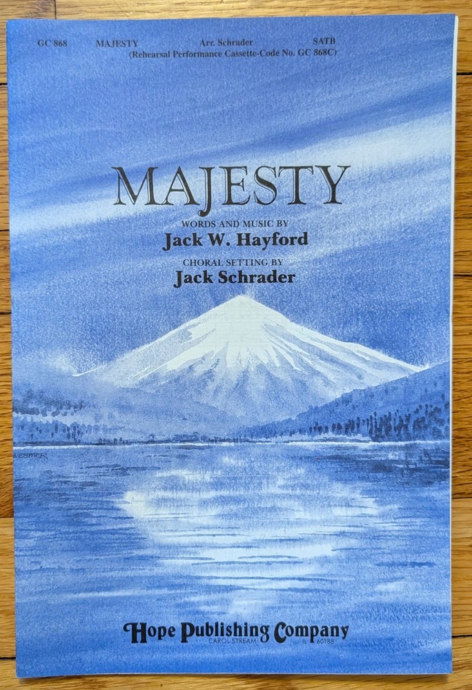 Majesty Choral Sheet Music SATB 1981 Christian Worship Jack Hayford