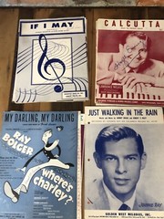 Vintage Sheet Music LOT 48 Pcs of Folk Pop Movies Musical Paper Ephemera