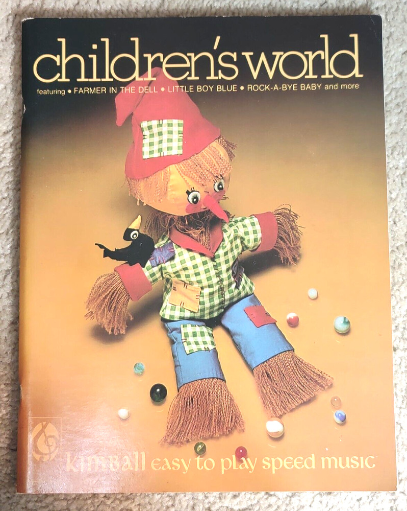 Children&rsquo;s World Kimball Organ Easy-Play Speed Music 1978 song book sheet music