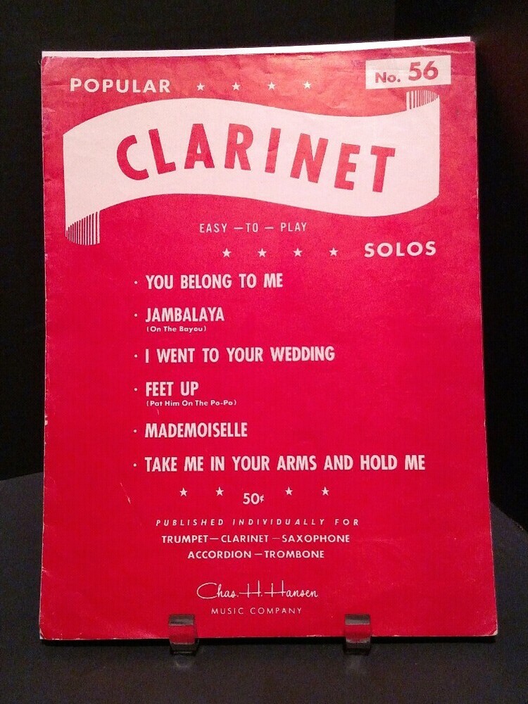 Popular Clarinet Solos No.56 Sheet Music F1AB