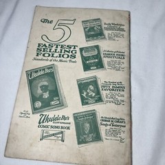 Vintage 1920 Ukulele Ikes Comic Song Book