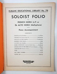 Rubank Soloist Folio for Horn and Piano, No. 79 (1939 Paperback)