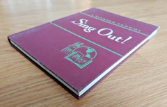 Sing Out! A Singing School illustrated edition 1950 Music Notes Vintage Book