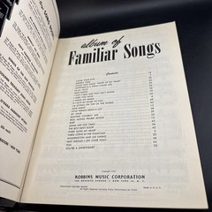 Robbins Music « Album of Familiar Songs » – 1955 Songbook Sheet Music & Words VG