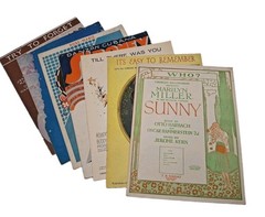 7 VTG Sheet Music Books 1924 &rsquo;25 29 31 35 36 57 Exc Cond 20s 30s Great Graphics