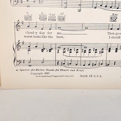 Vintage 1927 Blue Skies Sheet Music Standard Edition by Irving Berlin