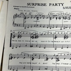 Surprise Party by Hilliard and Bishop Sheet Music Piano Trumpet Sax