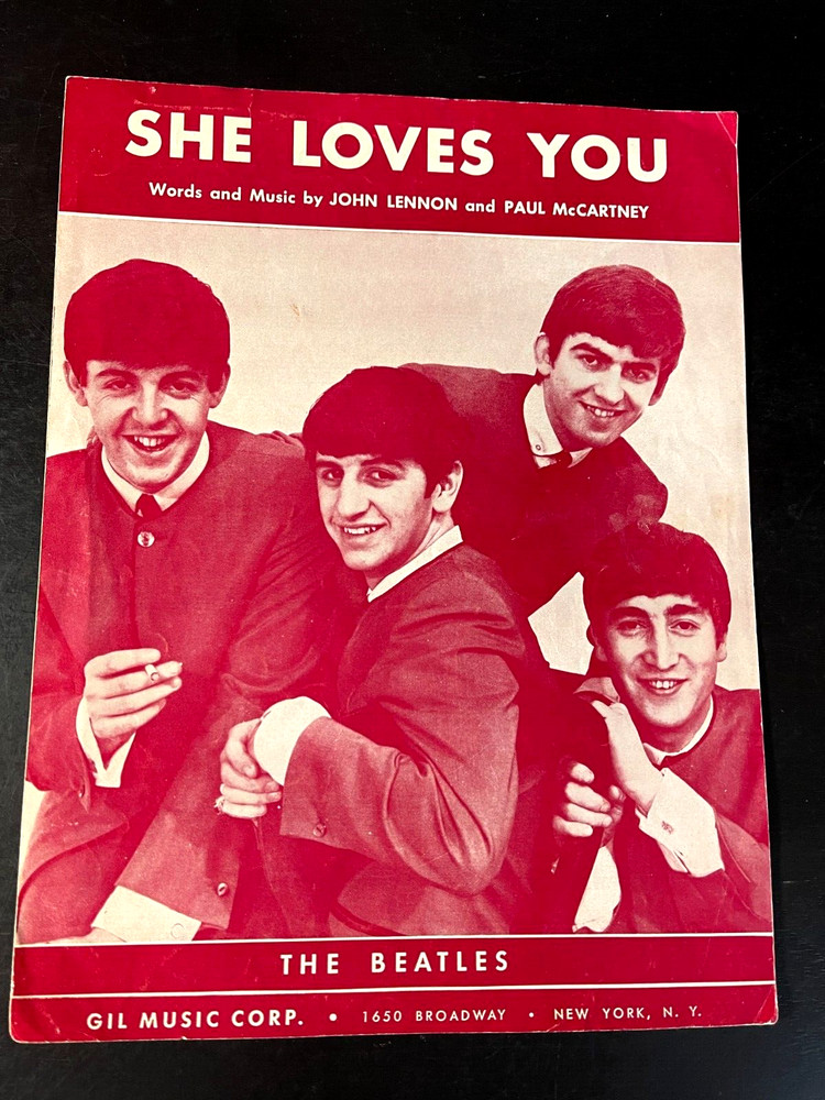 SHE LOVES YOU 1963 BEATLES SHEET MUSIC NORTHERN SONGS 3645