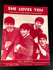 SHE LOVES YOU 1963 BEATLES SHEET MUSIC NORTHERN SONGS 3645