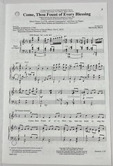 Come Thou Fount of Every Blessing Michael Braz SATB Chorus Piano Sheet Music