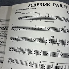 Surprise Party by Hilliard and Bishop Sheet Music Piano Trumpet Sax
