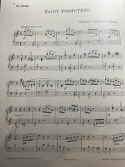 I 1907 9×12 FAIRY FOOTSTEPS Sheet Music by Farrar