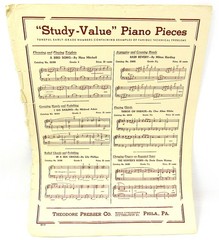 The Cheerful tinker Sheet Music 1942 For Piano Beginner US Seller