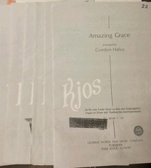 Lot 6 KJOS Amazing Grace SATB Choir or Solo & Cong./Organ/Piano & Tamborine G13