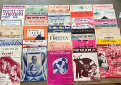Vintage 1940s Sheet Music Collection Lot 30+ Piano Vocal Duet Classic Hits Rare