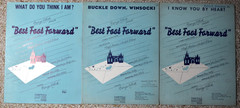 Lot of 3 Vintage 1941 Best Foot Forward Sheet Music Chappell Broadway Gene Kelly
