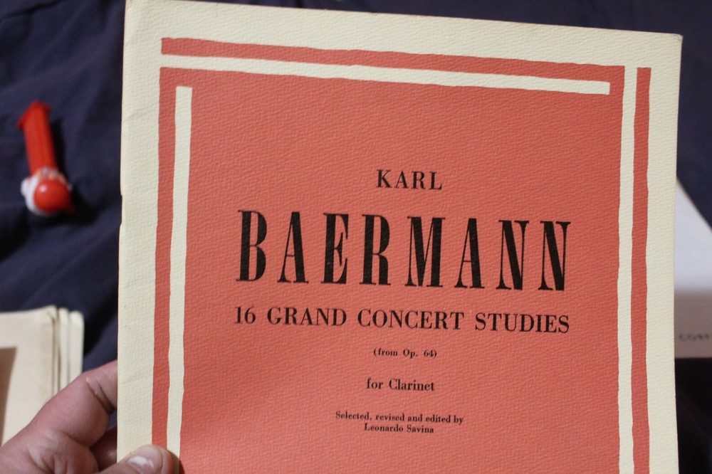 Karl Baermann 16 grand concert studies for Clarinet