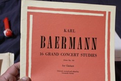 Karl Baermann 16 grand concert studies for Clarinet