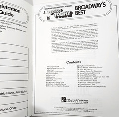 E-Z Play Today: Broadway&rsquo;s Best Piano/Organ/Elec. Keyboard-21 Show Tunes #16