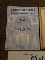 Lot of 5 Classical Organ Music songbooks: Handel, Bach, Dupre, Widor, Vierne