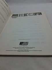 The Best Of Eric Clapton, Bass Recorded Versions, Songbook, 1990