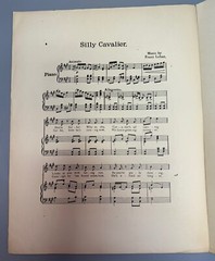 The Merry Widow Sheet Music &lsquo;Silly Cavalier&rsquo; Antique 1900s Edwardian Franz Lehar
