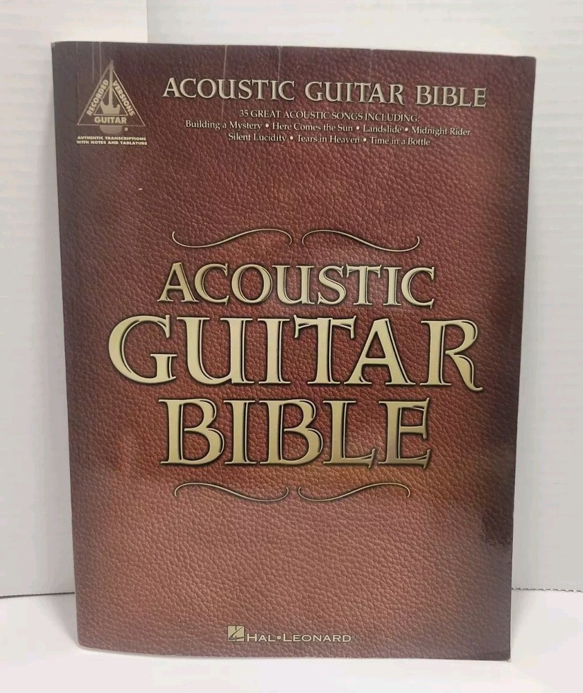 Acoustic Guitar Bible Music Book, 35 Great Acoustic Songs – Guitar Notations VGC