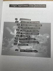 Rage Against the Machine, Bass Recorded Versions, Songbook