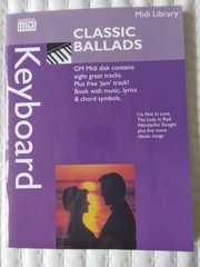 Classic Ballads Sheet Music 8 Songs Melodies, Lyrics, and Chords (No Midi Disk)