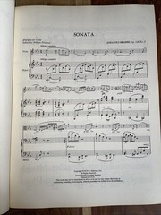Brahms Sonata Eb Viola Piano Sheet Music Great Performer&rsquo;s Edition Schirmer &rsquo;79