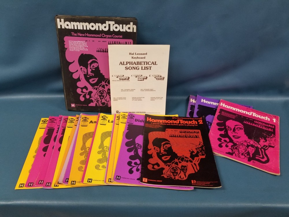 Hammond Touch 2 The New Hammond Organ Course Sheet Music + Books VTG &rsquo;70s