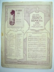 1901 Down Where The Cotton Blossoms Grow, Harry Von Tilzer, Harry A. Ellis Sheet