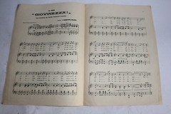 Sheet music Giuseppe Blanc Giovinezza National Fascist Party Italy 1925 (50993)