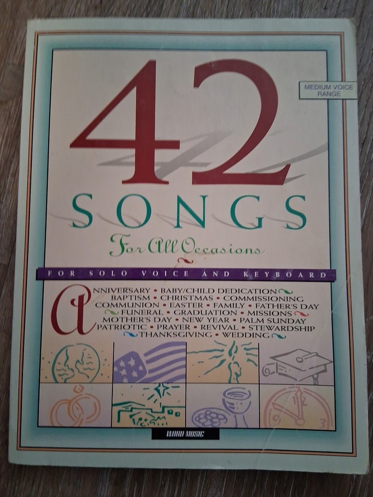 42 Songs For All Ocassions. Solo Voice And Keyboards