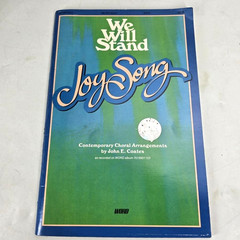 We Will Stand Joy Song Choral Book SATB Piano Coates Word &rsquo;84 Christian Songbook