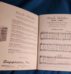 Miracle Melodies Book Three 3 Singspiration John W. Peterson Music Gospel solos