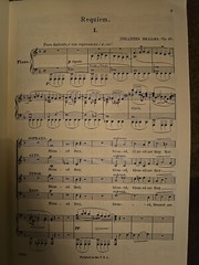 G. Schirmer&rsquo;s Requiem Four Part Chorus Mixed Voices Piano Johannes Brahms SM