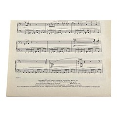 Peter Gunn TV Theme Series Sheet Music Piano 1959 Henry Mancini Vintage