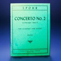 Spohr Concerto No 2 in E flat major OPUS 57 for Clarinet & Piano – Intl Music Co