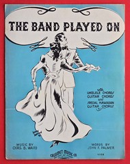 The Band Played On Sheet Music Piano Vocal Guitar 1935 Calumet Music USA SELLER
