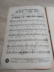 Say Si Si Fox Trot Arrangement vintage Vic Shoen Full Score