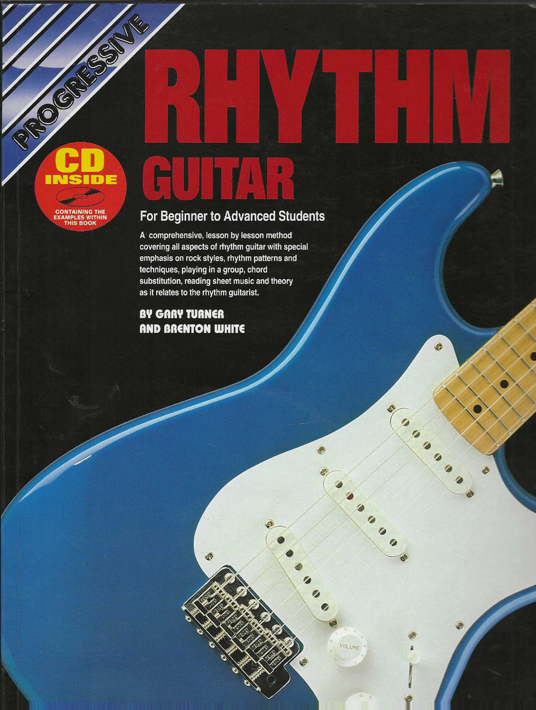 Progressive Rhythm Guitar book Lessons How to Play by Gary Turner PB & CD LkNEW